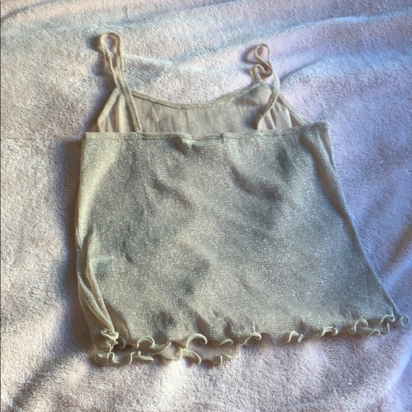 Sheer shimmer crop top - Picture 2 of 2